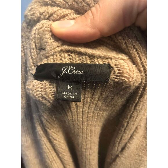 J. Crew Tan Double Breasted Button Long Cardigan, size M - Picture 4 of 6